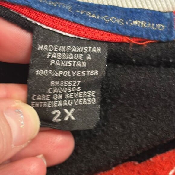 Marithe Francois Girbaud Track Jacket Mens 2XL Full Zip Black Y2K 90s Grunge - Picture 6 of 8